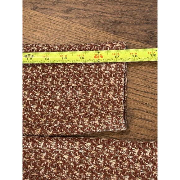 St. John Knit Painterly Tweed Boucle Jacket Women’s Sz 6 Russet Fringe Full Zip - Picture 11 of 12